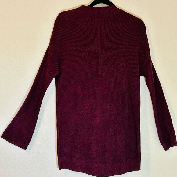 28.a.n.a Women’s Purple/Brown V-Neck Long Sleeve Sweater Size XS - Picture 9 of 9